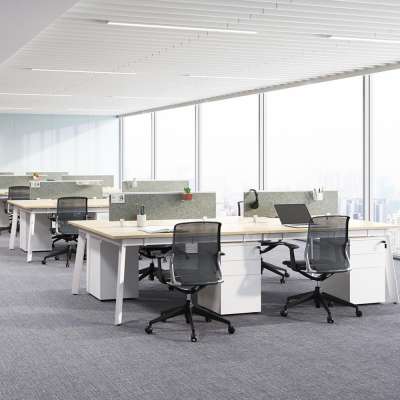 4 seat office workstation cubicle modern office work station