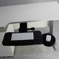 Office Furniture Accessories Ergonomic Sliding Keyboard Tray with Mouse Pad Tray