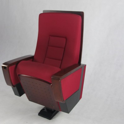 Theater Furniture Comfortable Seat Cushion Folding Seat Church Pew Auditorium Chair With Writing Pad