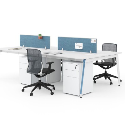 Morden Office Workstation Four Seat Fruniture Staff Table For Sale